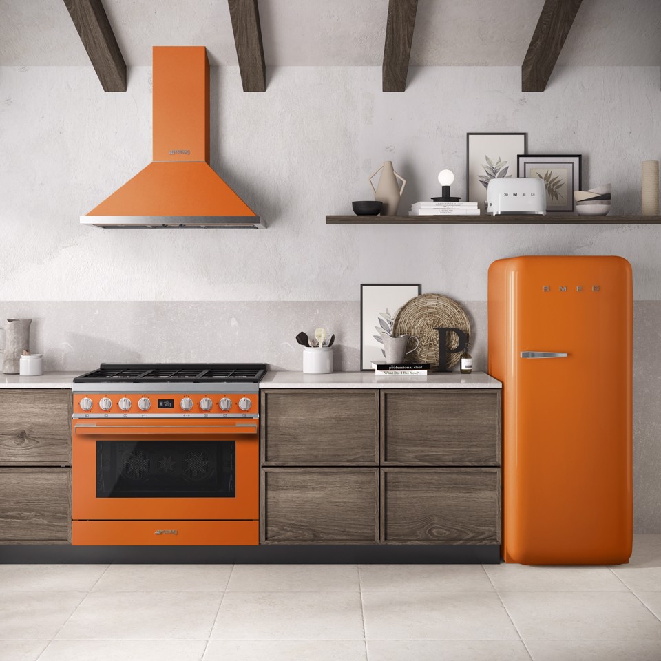 Smeg FAB28ROR6 monoporta Libera installazione 270 L Arancione Made in Italy