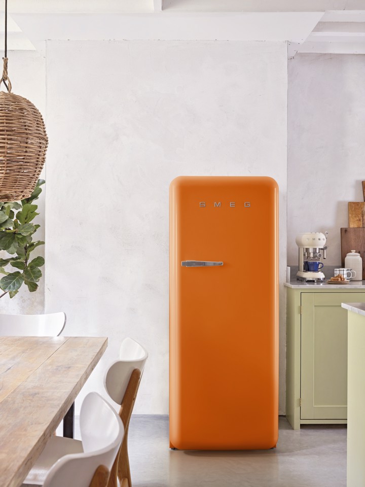 Smeg FAB28ROR6 monoporta Libera installazione 270 L Arancione Made in Italy