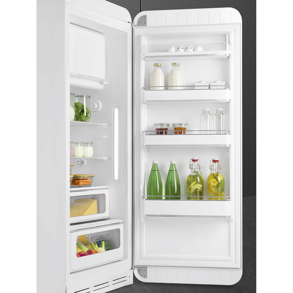 Smeg FAB28RWH6 monoporta Libera installazione 270 L Bianco Made in Italy