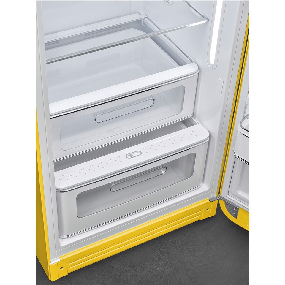 Smeg FAB28RYW6 monoporta Libera installazione 270 L Giallo Made in Italy