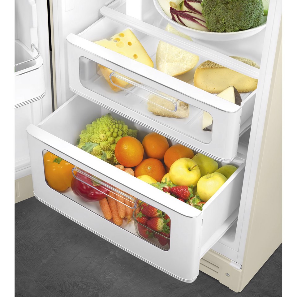 Smeg FAB30LCR6 frigorifero con congelatore Libera installazione 294 L Crema Made in Italy