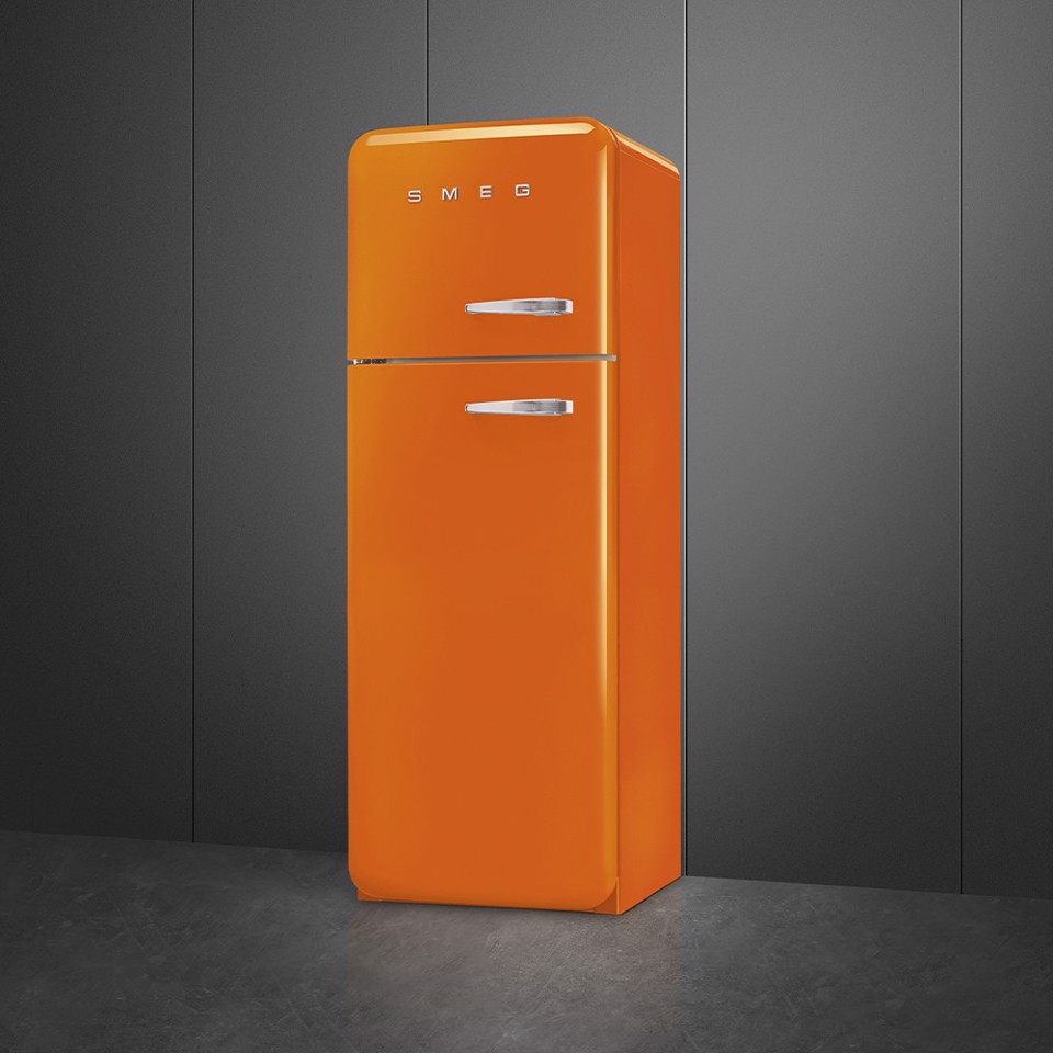 Smeg FAB30LOR6 frigorifero con congelatore Libera installazione 294 L Arancione Made in Italy