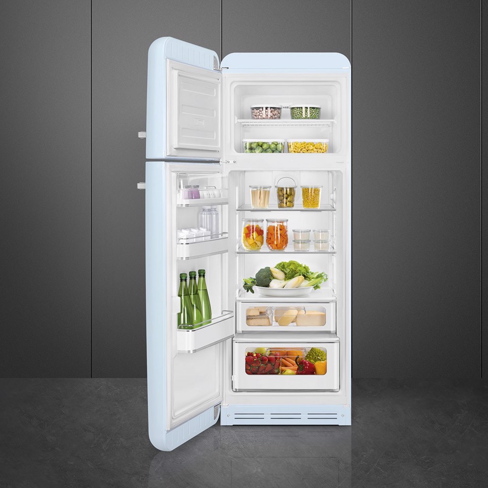Smeg FAB30LPB6 frigorifero con congelatore Libera installazione 294 L Blu Made in Italy