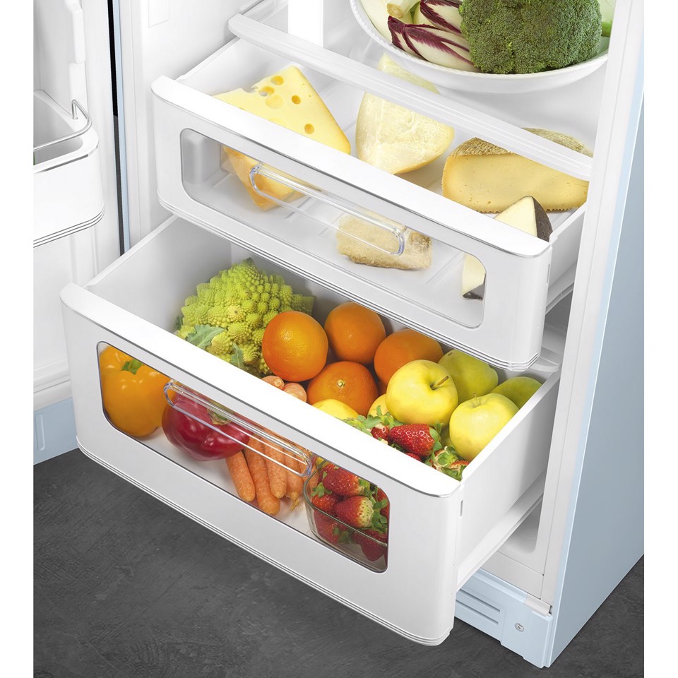 Smeg FAB30LPB6 frigorifero con congelatore Libera installazione 294 L Blu Made in Italy