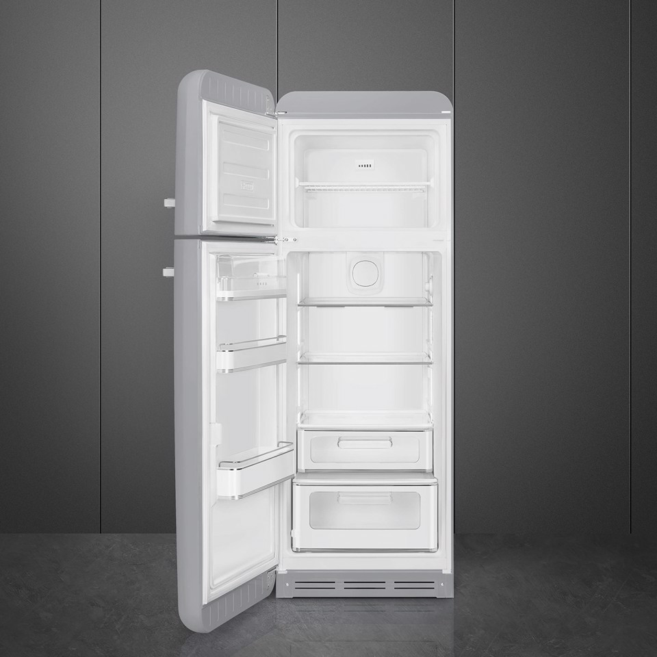 Smeg FAB30LSV6 frigorifero con congelatore Libera installazione 294 L Argento Made in Italy