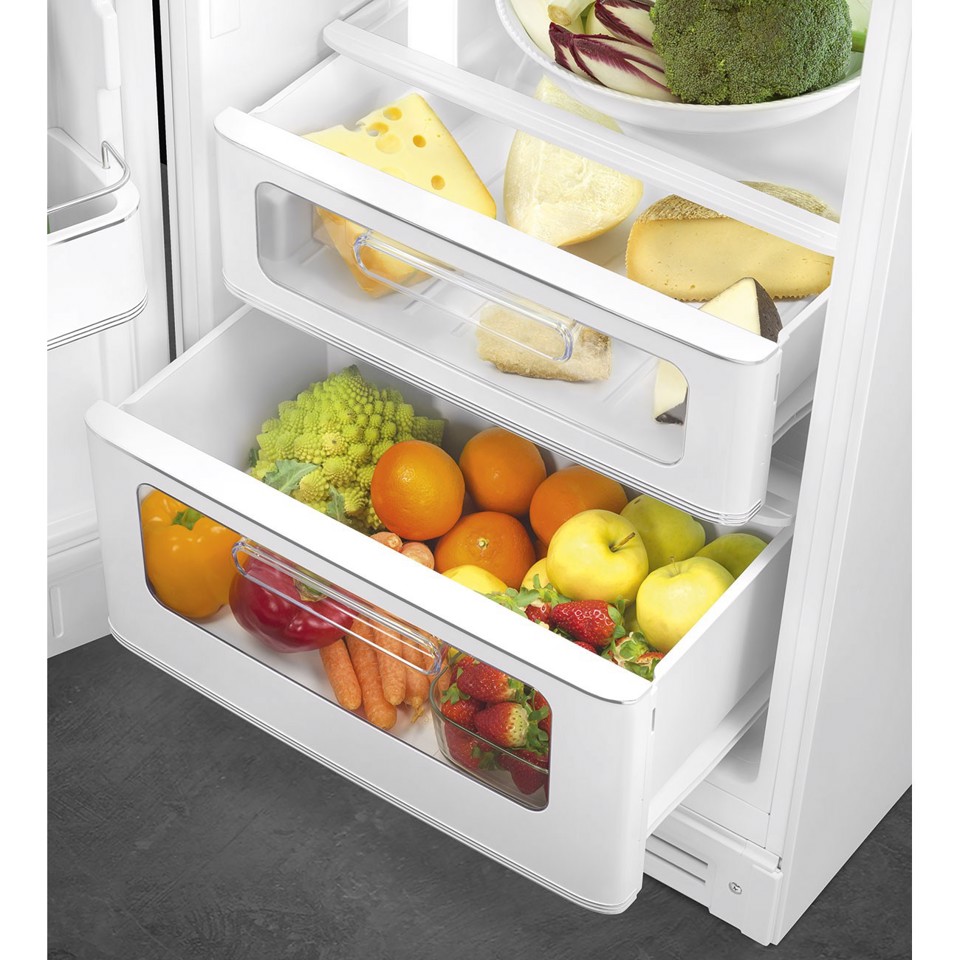 Smeg FAB30LWH6 frigorifero con congelatore Libera installazione 294 L Bianco Made in Italy