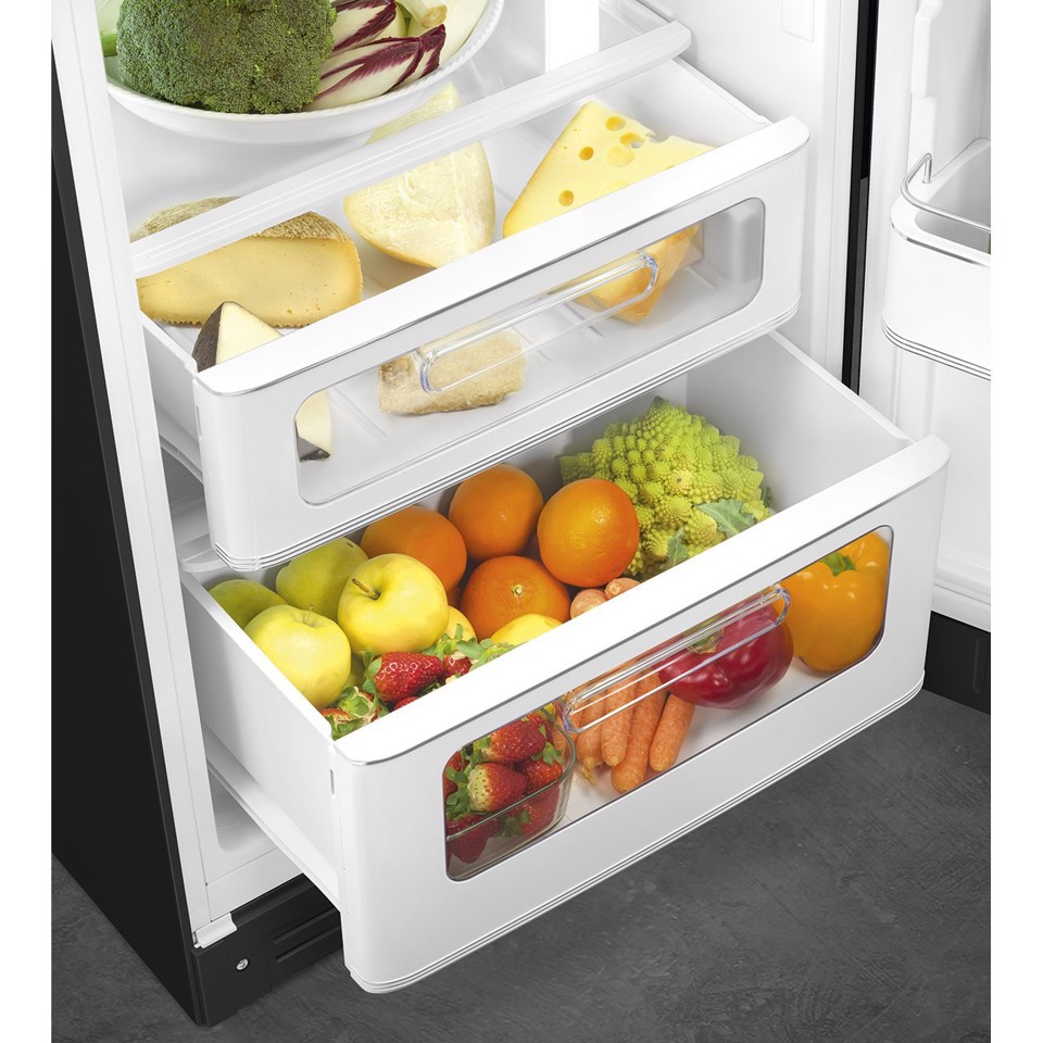 Smeg FAB30RBL6 frigorifero con congelatore Libera installazione 294L C Nero