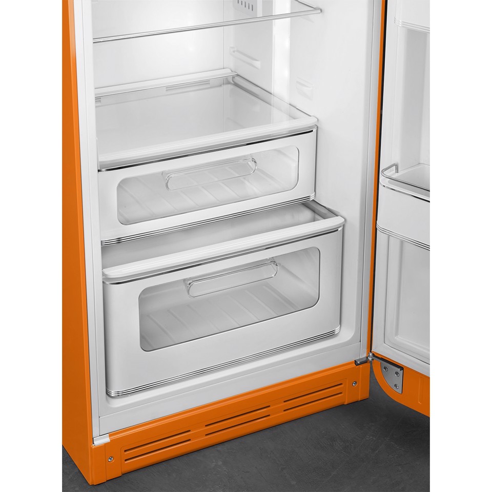Smeg FAB30ROR6 frigorifero con congelatore Libera installazione 294 L Arancione Made in Italy
