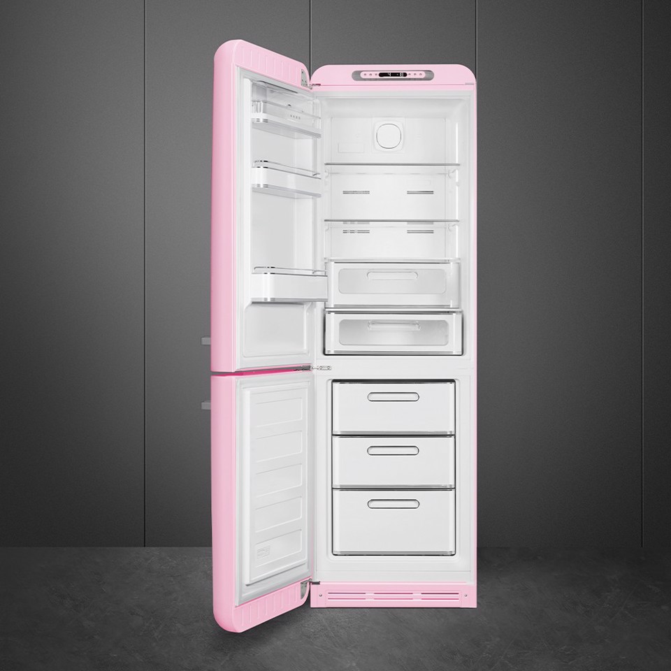 Smeg FAB32LPK6 frigorifero con congelatore Libera installazione 331 L Rosa Made in Italy
