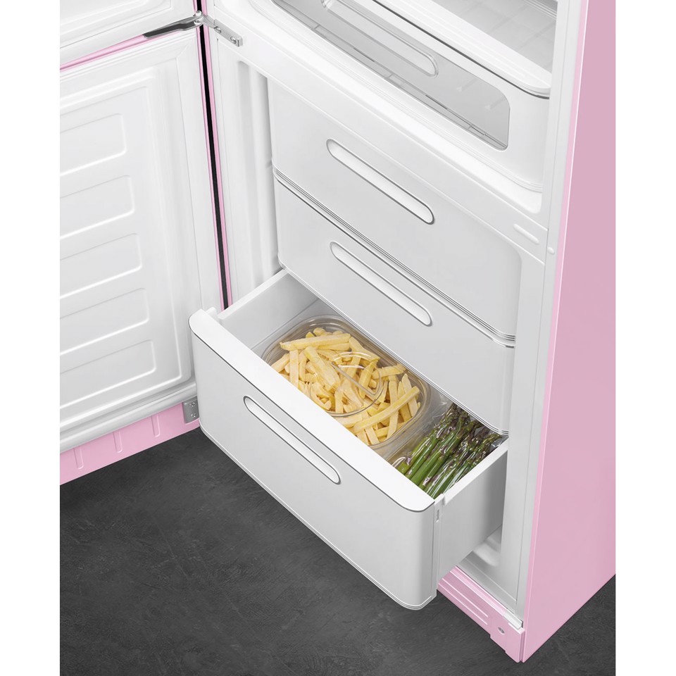 Smeg FAB32LPK6 frigorifero con congelatore Libera installazione 331 L Rosa Made in Italy