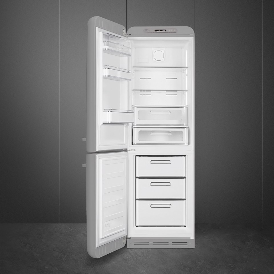 Smeg FAB32LSV6 frigorifero con congelatore Libera installazione 331 L Argento Made in Italy