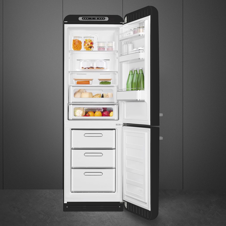 Smeg FAB32RBL6 frigorifero con congelatore Libera installazione 331L C Nero