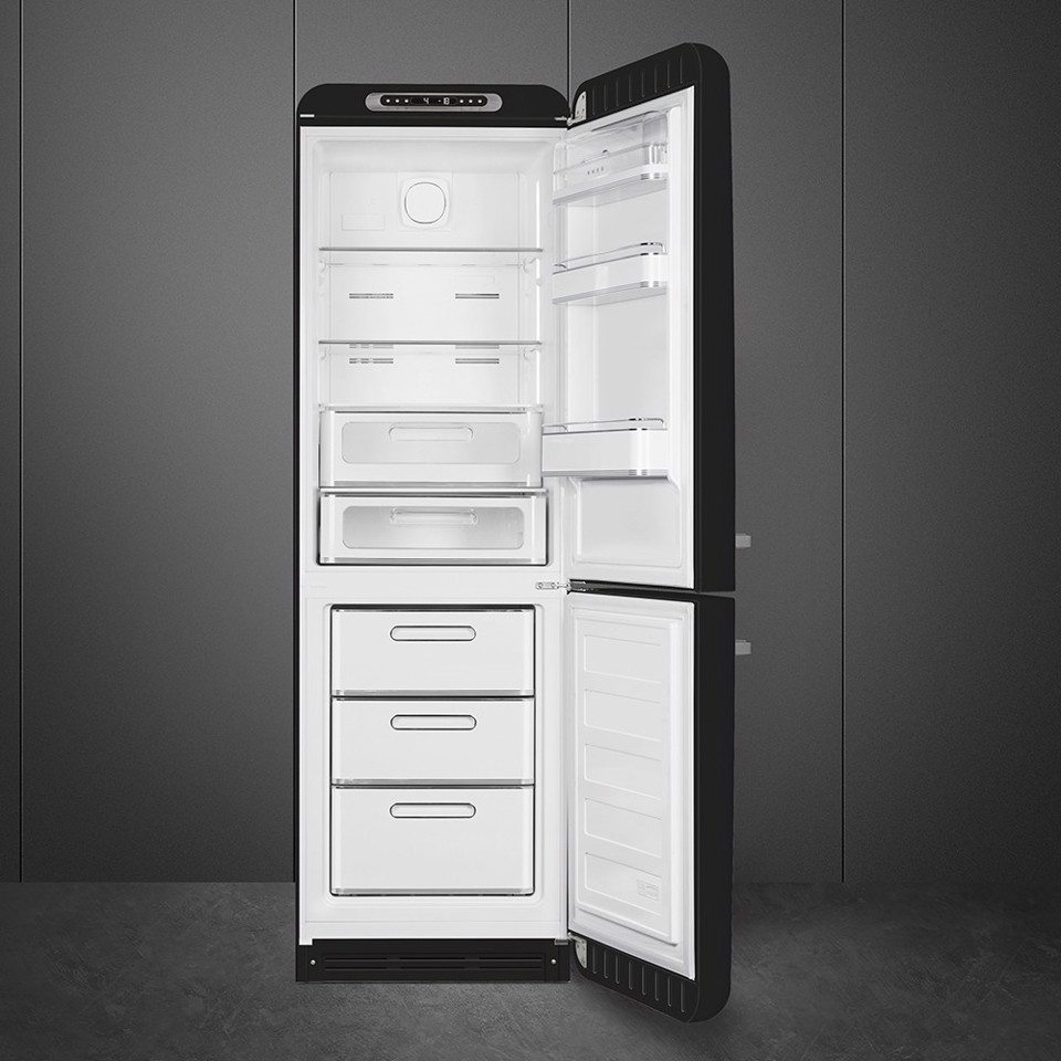 Smeg FAB32RBL6 frigorifero con congelatore Libera installazione 331L C Nero