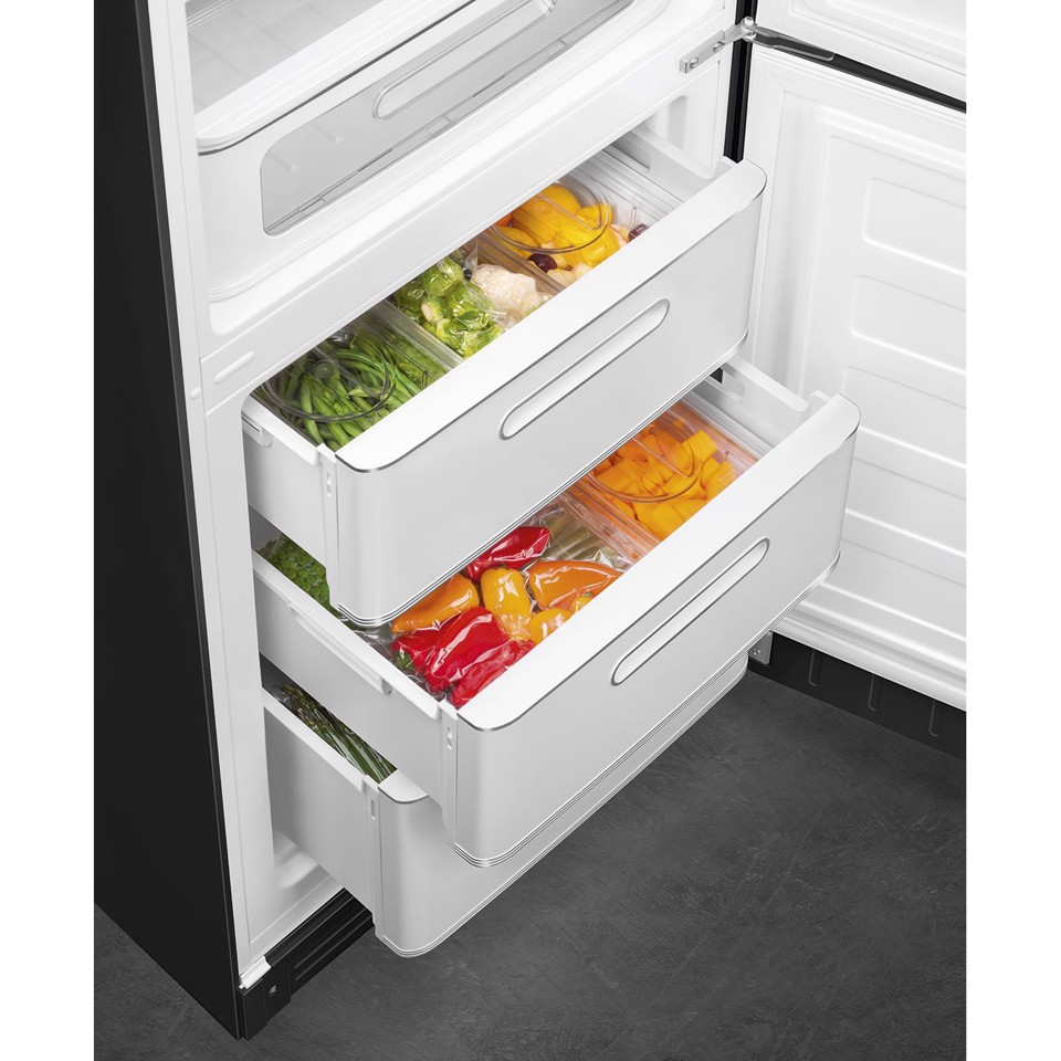 Smeg FAB32RBL6 frigorifero con congelatore Libera installazione 331L C Nero