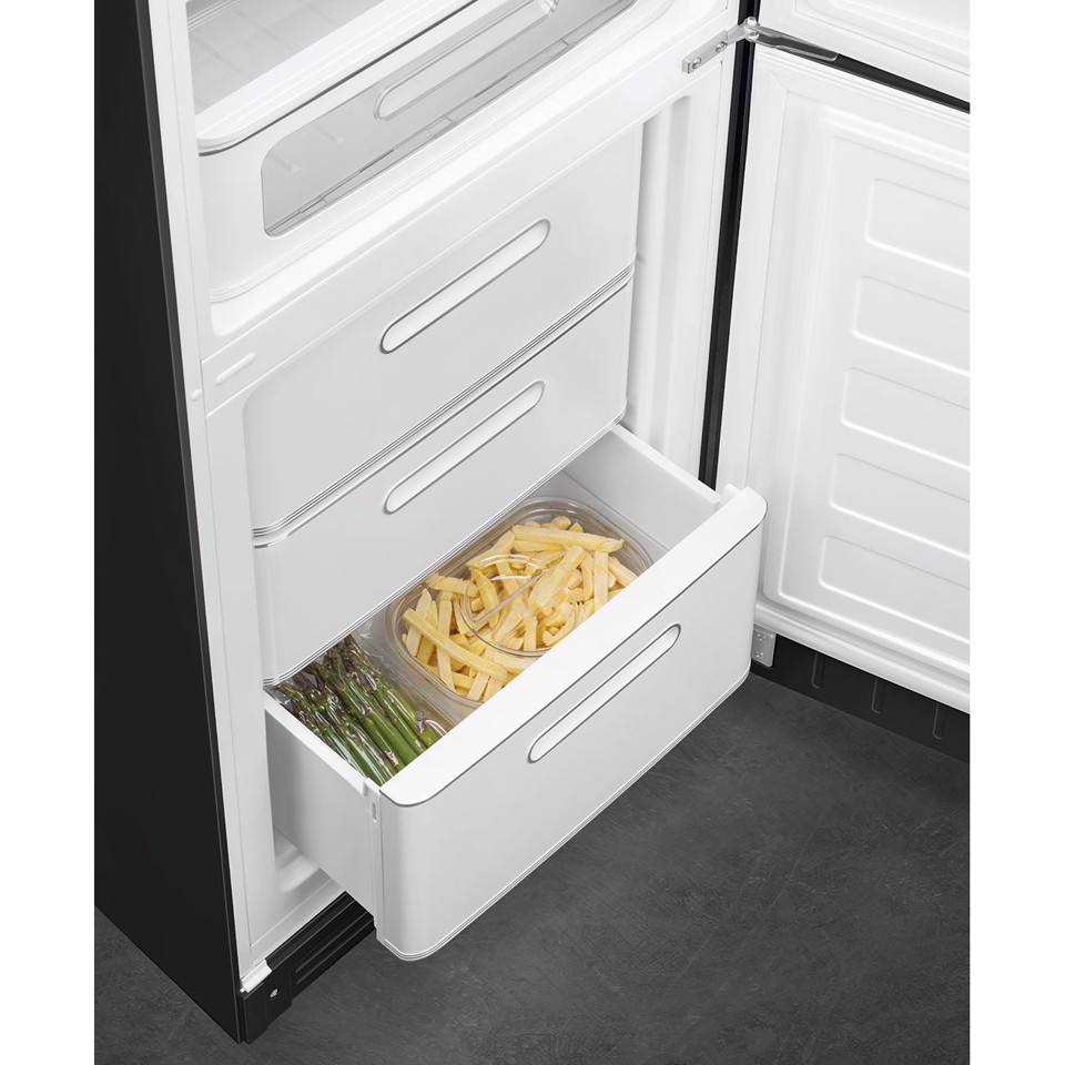 Smeg FAB32RBL6 frigorifero con congelatore Libera installazione 331L C Nero