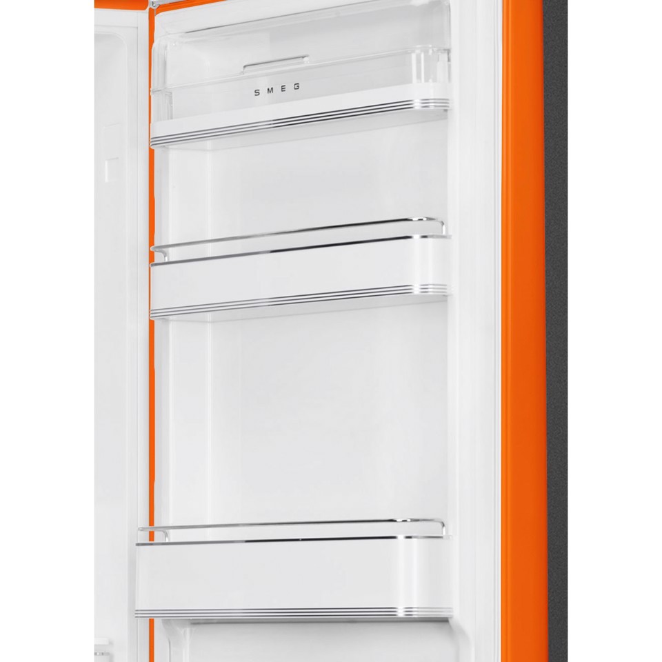 Smeg FAB32ROR6 frigorifero con congelatore Libera installazione 331 L Arancione Made in Italy