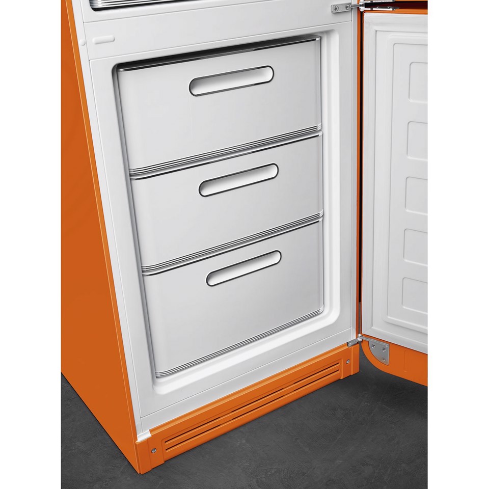 Smeg FAB32ROR6 frigorifero con congelatore Libera installazione 331 L Arancione Made in Italy