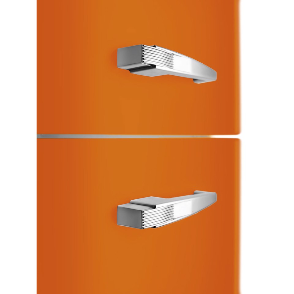 Smeg FAB32ROR6 frigorifero con congelatore Libera installazione 331 L Arancione Made in Italy