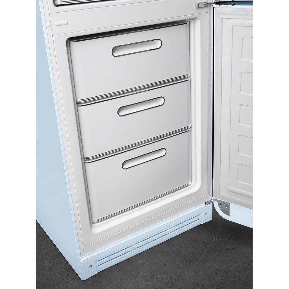 Smeg FAB32RPB6 frigorifero con congelatore Libera installazione 331 L Blu Made in Italy
