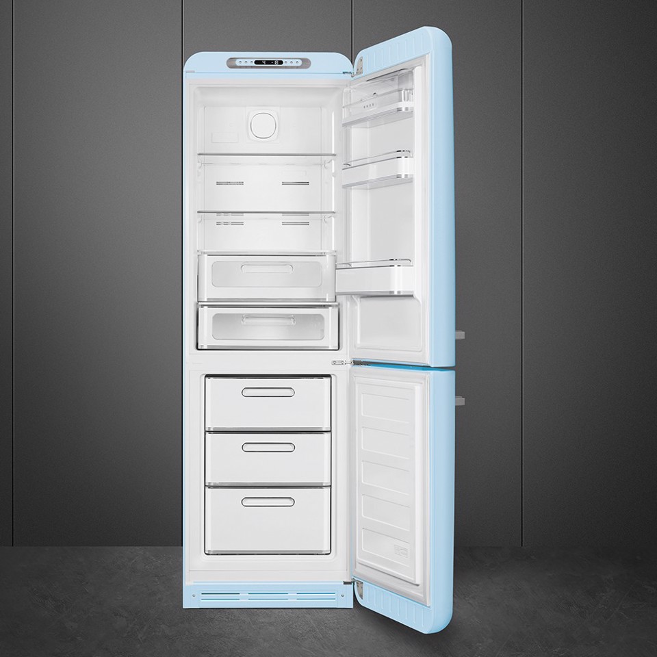 Smeg FAB32RPB6 frigorifero con congelatore Libera installazione 331 L Blu Made in Italy