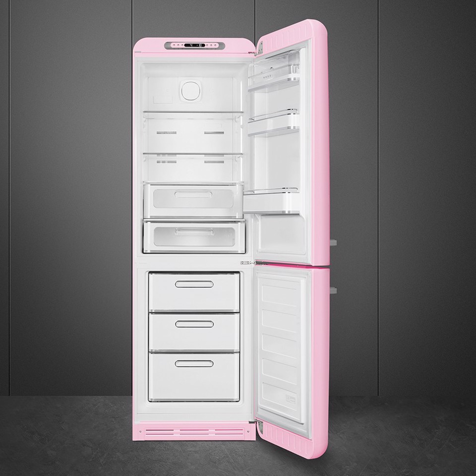 Smeg FAB32RPK6 frigorifero con congelatore Libera installazione 331 L Rosa Made in Italy