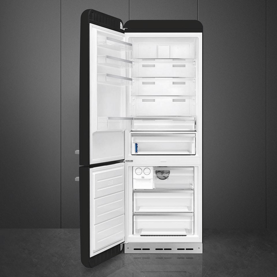 Smeg FAB38LBL6 frigorifero con congelatore Libera installazione 481 L Nero Made in Italy