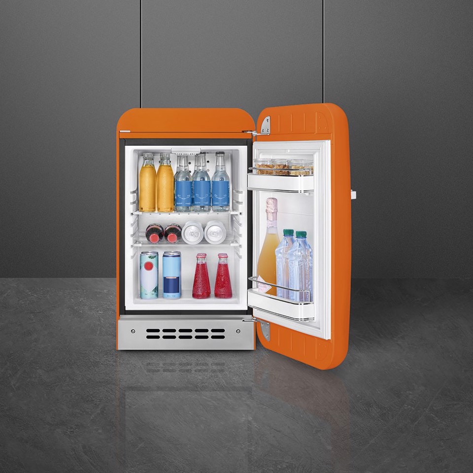 Smeg FAB5ROR6 frigorifero Libera installazione 34 L Arancione Made in Italy
