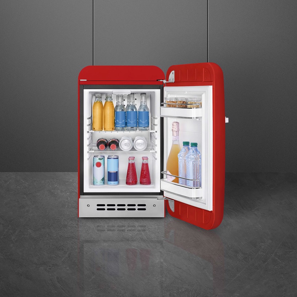 Smeg FAB5RRD6 frigorifero Libera installazione 34 L D Rosso