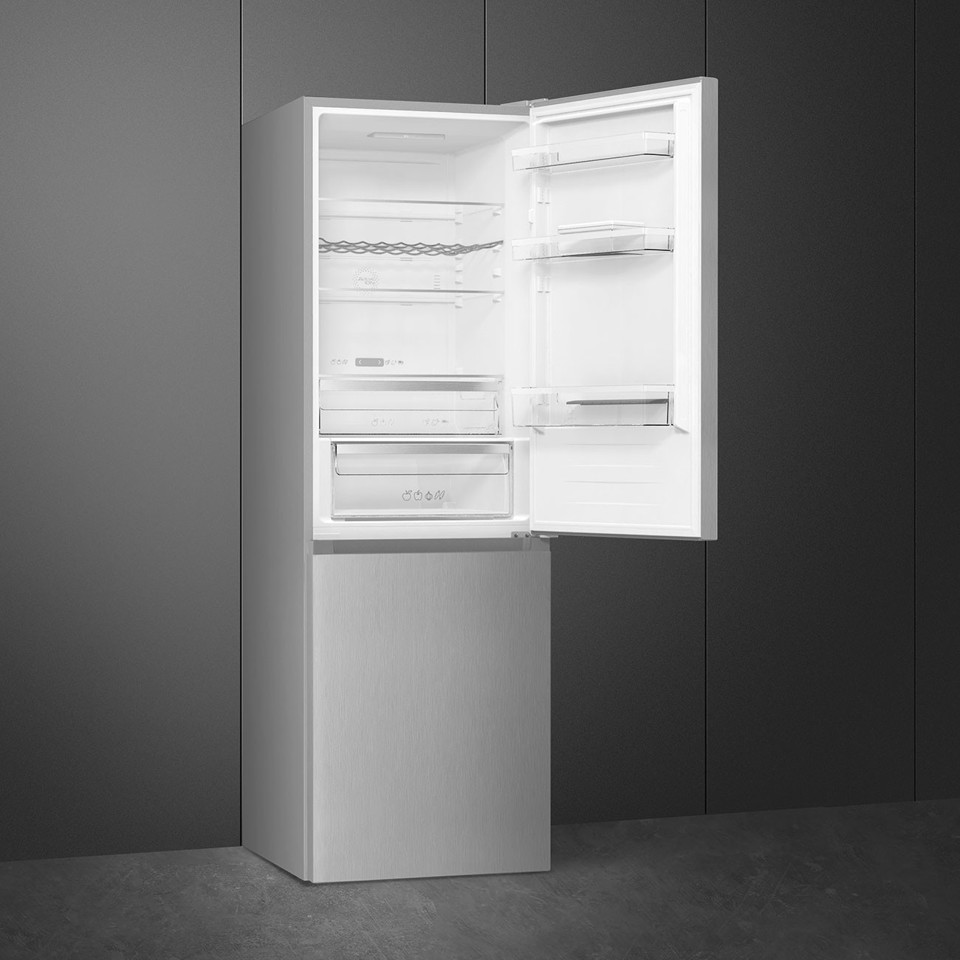 Smeg FC19XDND frigorifero con congelatore Libera installazione 326 L D Argento