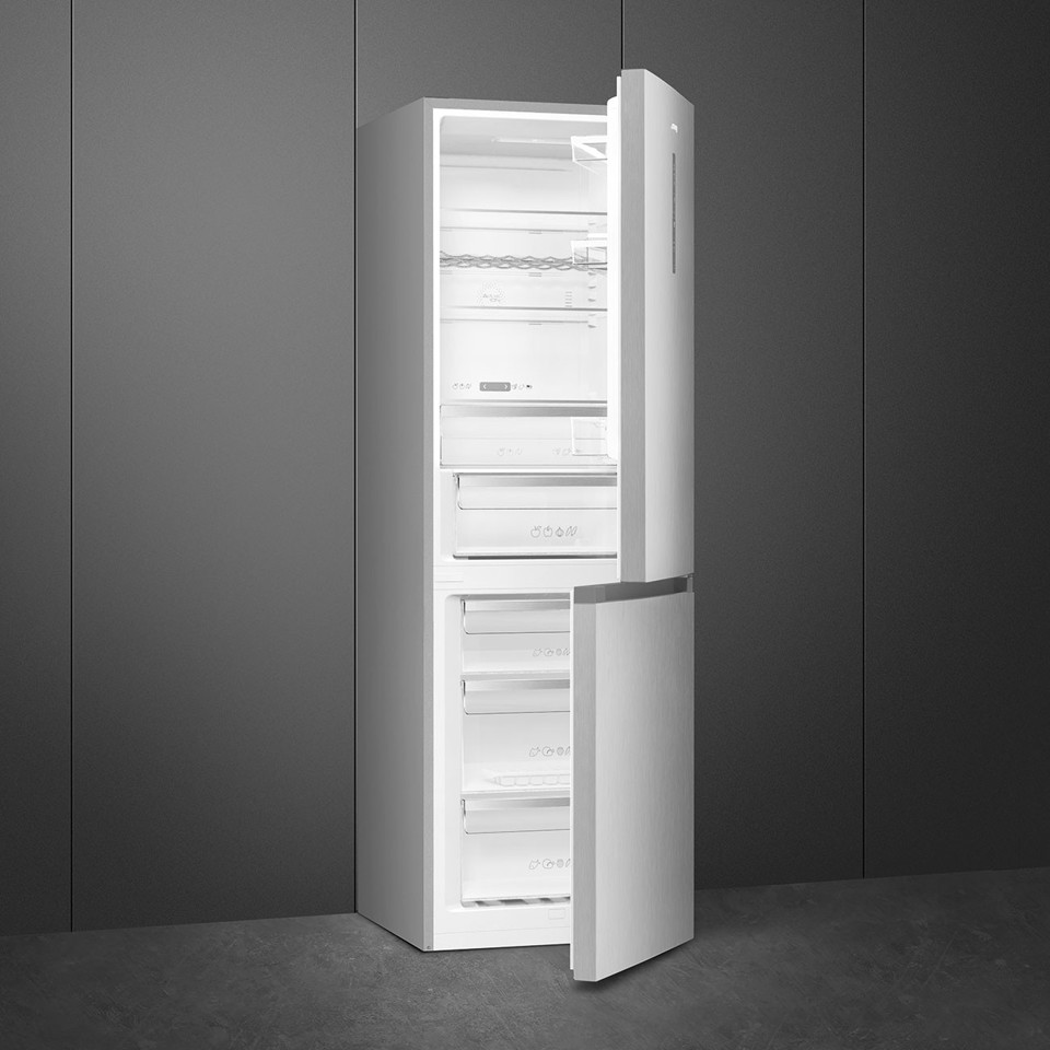 Smeg FC19XDND frigorifero con congelatore Libera installazione 326 L D Argento