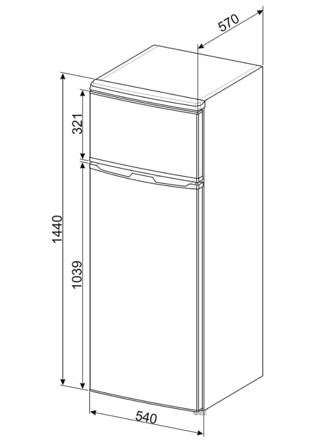 Smeg FD14FW frigorifero con congelatore Libera installazione 213 L F Bianco