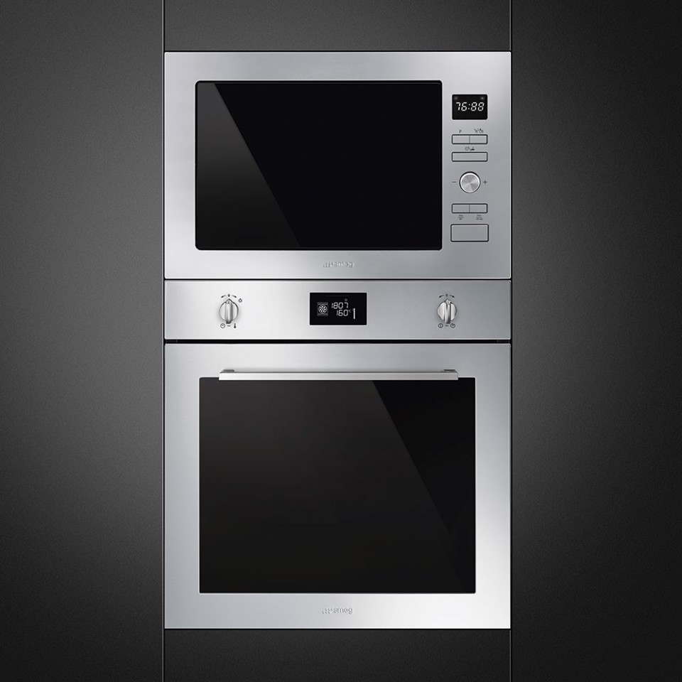 Smeg FMI425X forno a microonde Acciaio inox Microonde con grill Da incasso 25 L 900 W