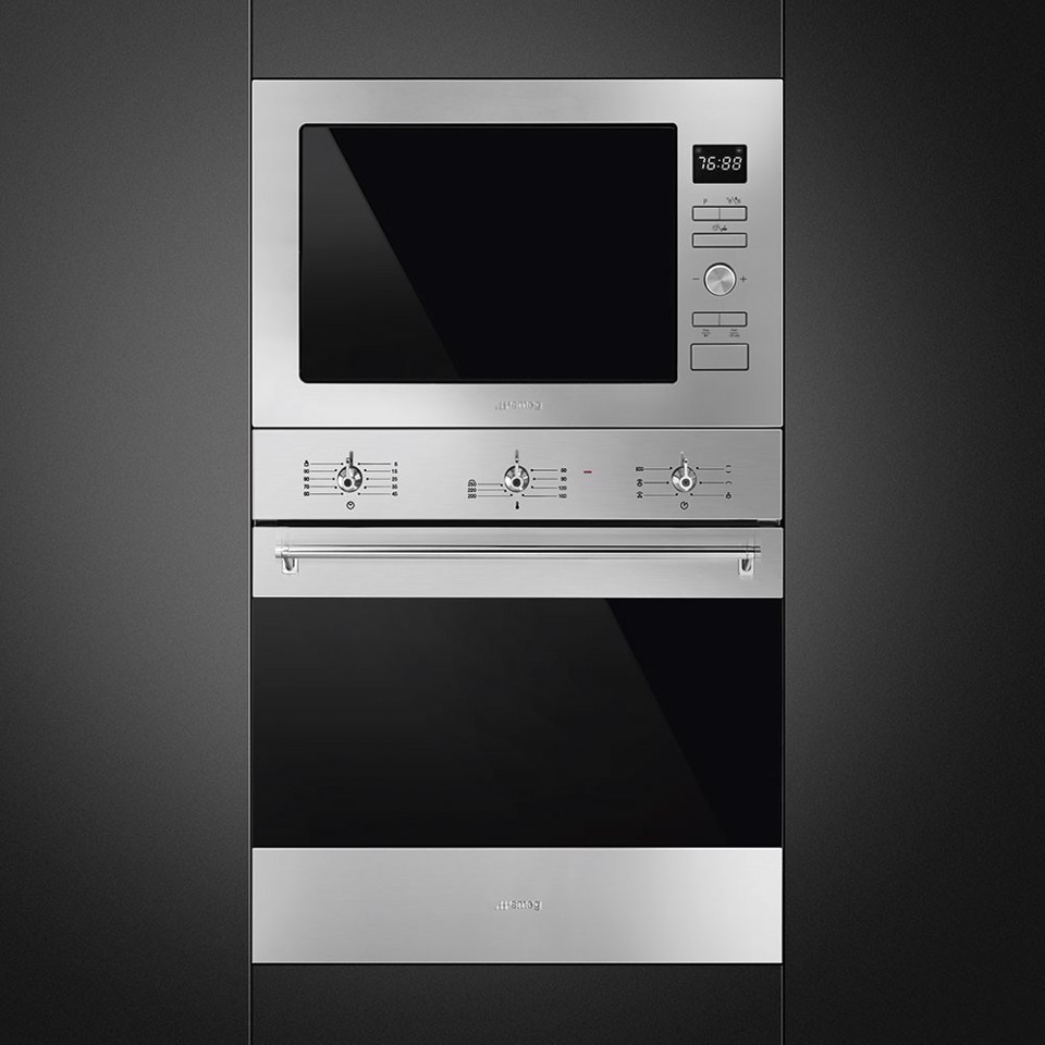 Smeg FMI425X forno a microonde Acciaio inox Microonde con grill Da incasso 25 L 900 W
