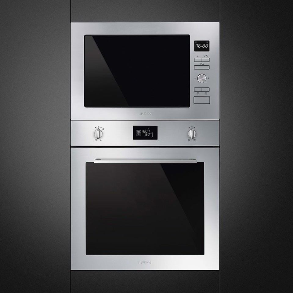 Smeg FMI425X forno a microonde Da incasso Microonde con grill 25 L 900 W Acciaio inossidabile