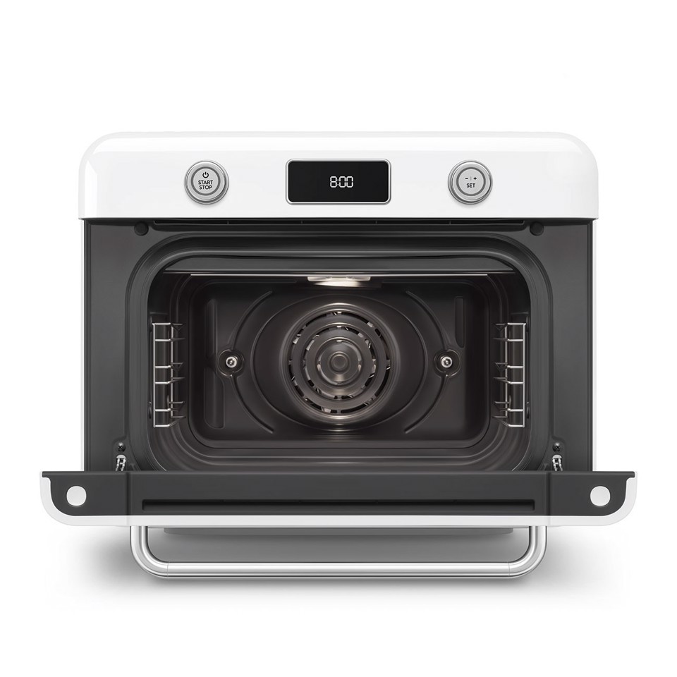 Smeg Forno combinato a vapore da appoggio 50's Style - Bianco - COF01WHEU