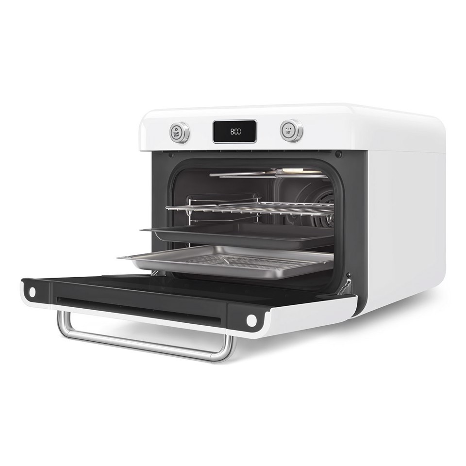 Smeg Forno combinato a vapore da appoggio 50's Style - Bianco - COF01WHEU