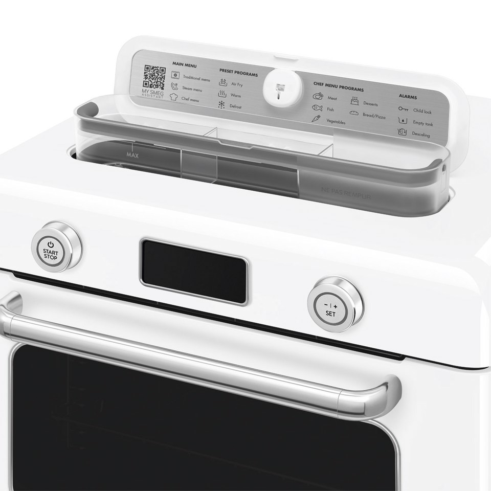 Smeg Forno combinato a vapore da appoggio 50's Style - Bianco - COF01WHEU