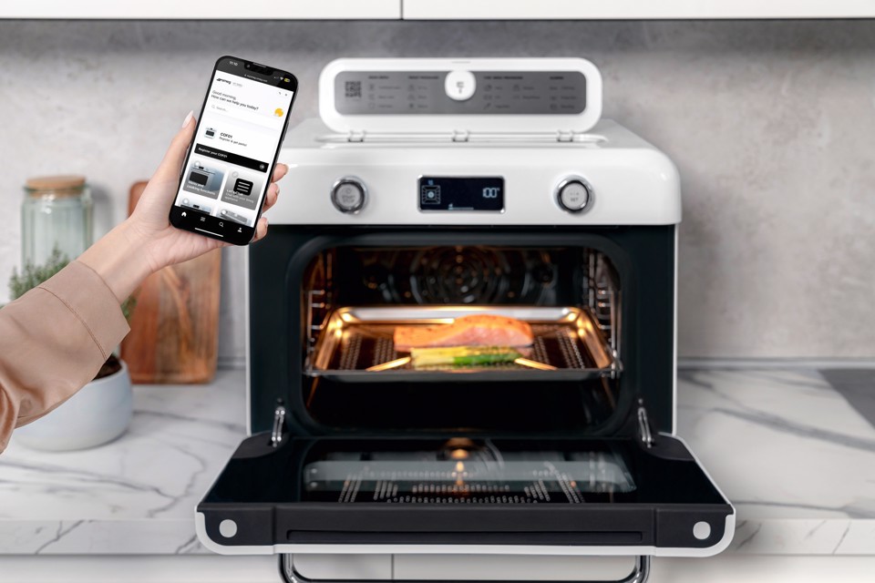 Smeg Forno combinato a vapore da appoggio 50's Style - Bianco - COF01WHEU
