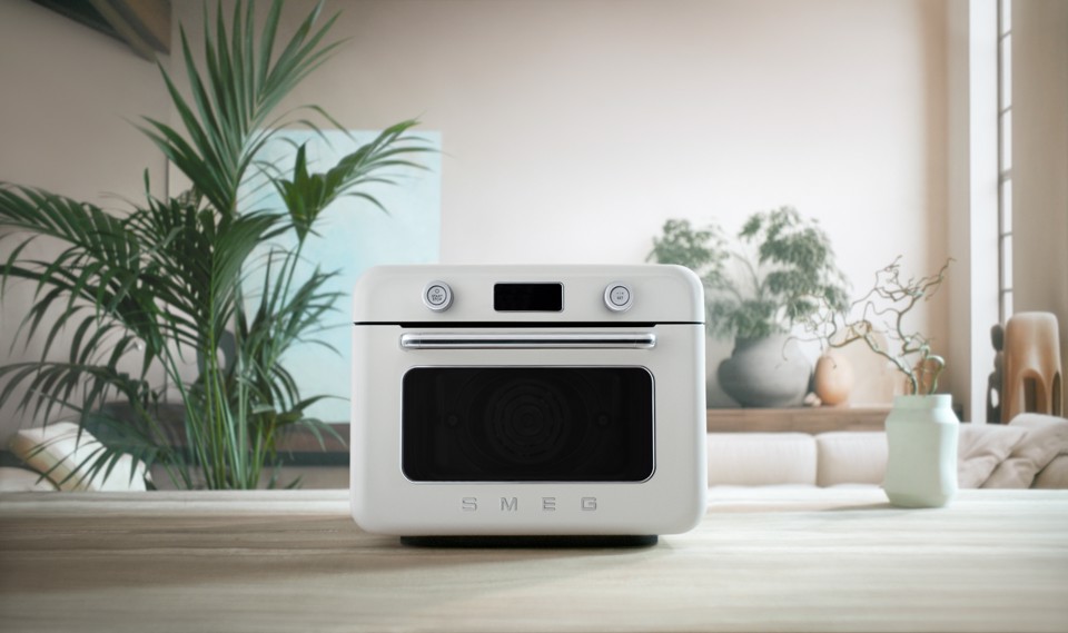 Smeg Forno combinato a vapore da appoggio 50's Style - Bianco - COF01WHEU