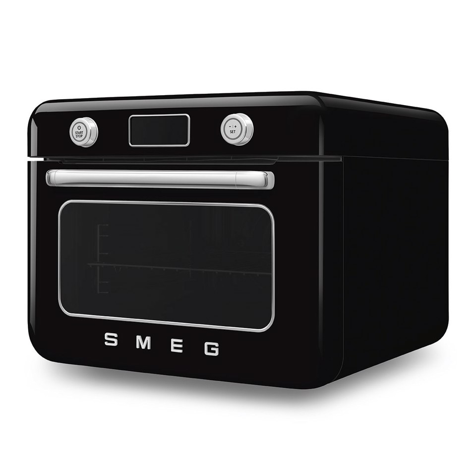 Smeg Forno combinato a vapore da appoggio 50's Style - Nero - COF01BLEU