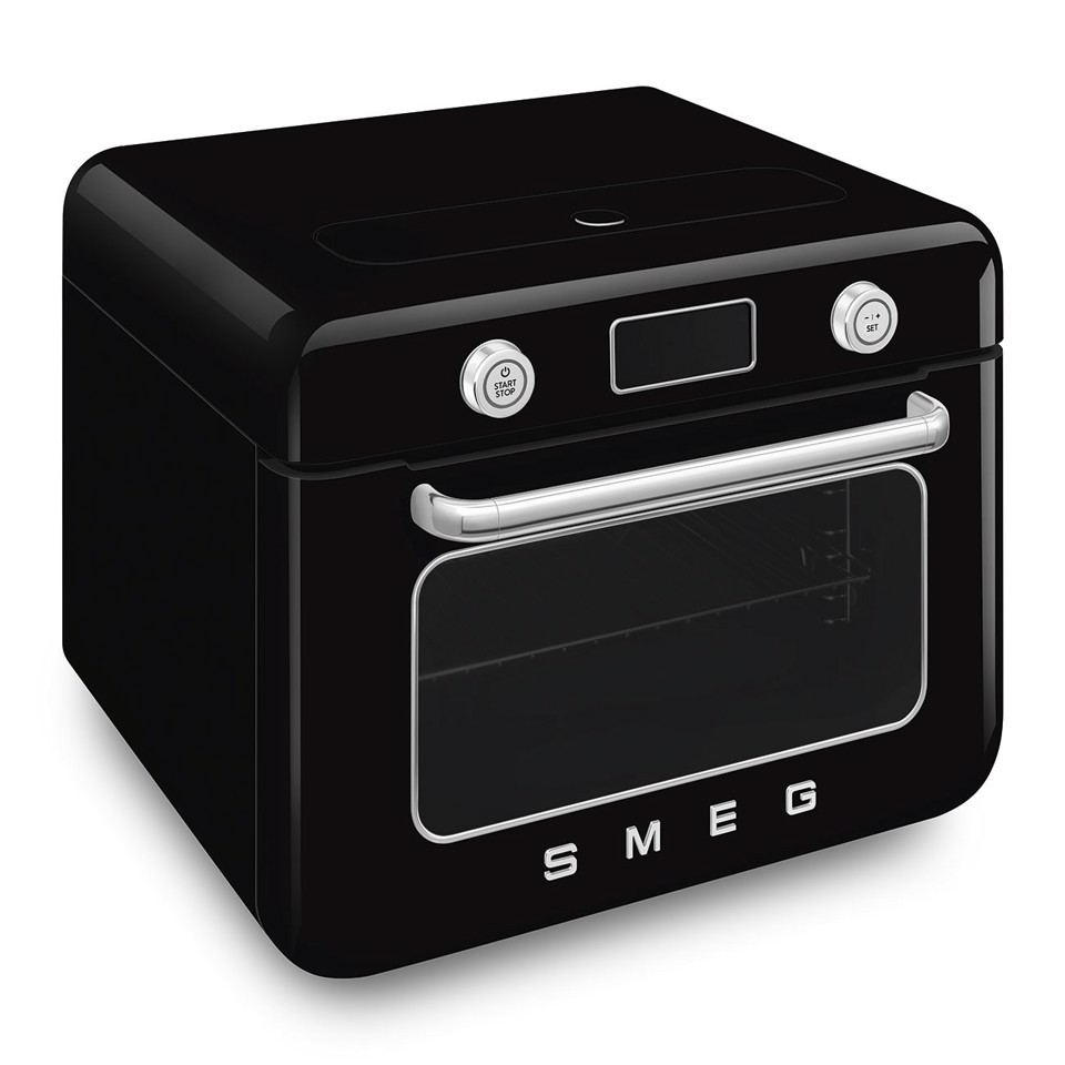 Smeg Forno combinato a vapore da appoggio 50's Style - Nero - COF01BLEU