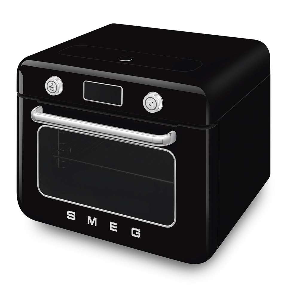 Smeg Forno combinato a vapore da appoggio 50's Style - Nero - COF01BLEU