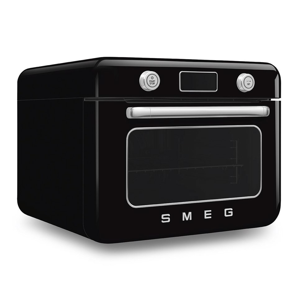 Smeg Forno combinato a vapore da appoggio 50's Style - Nero - COF01BLEU