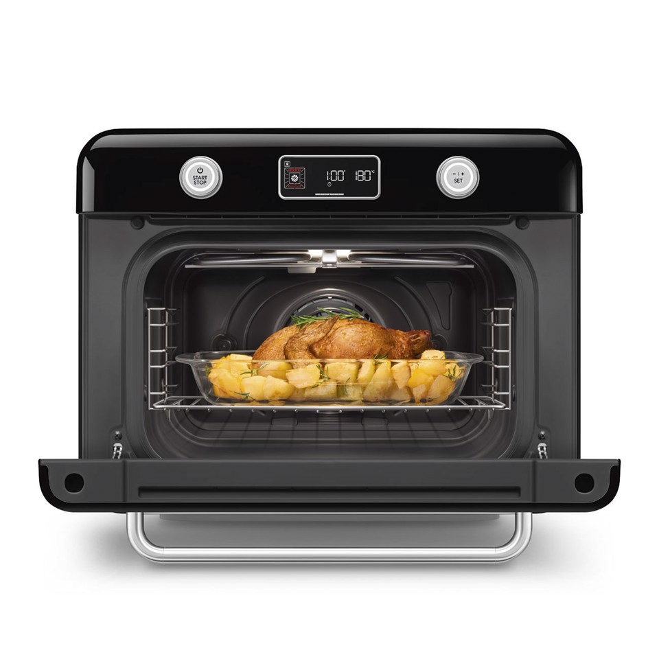Smeg Forno combinato a vapore da appoggio 50's Style - Nero - COF01BLEU