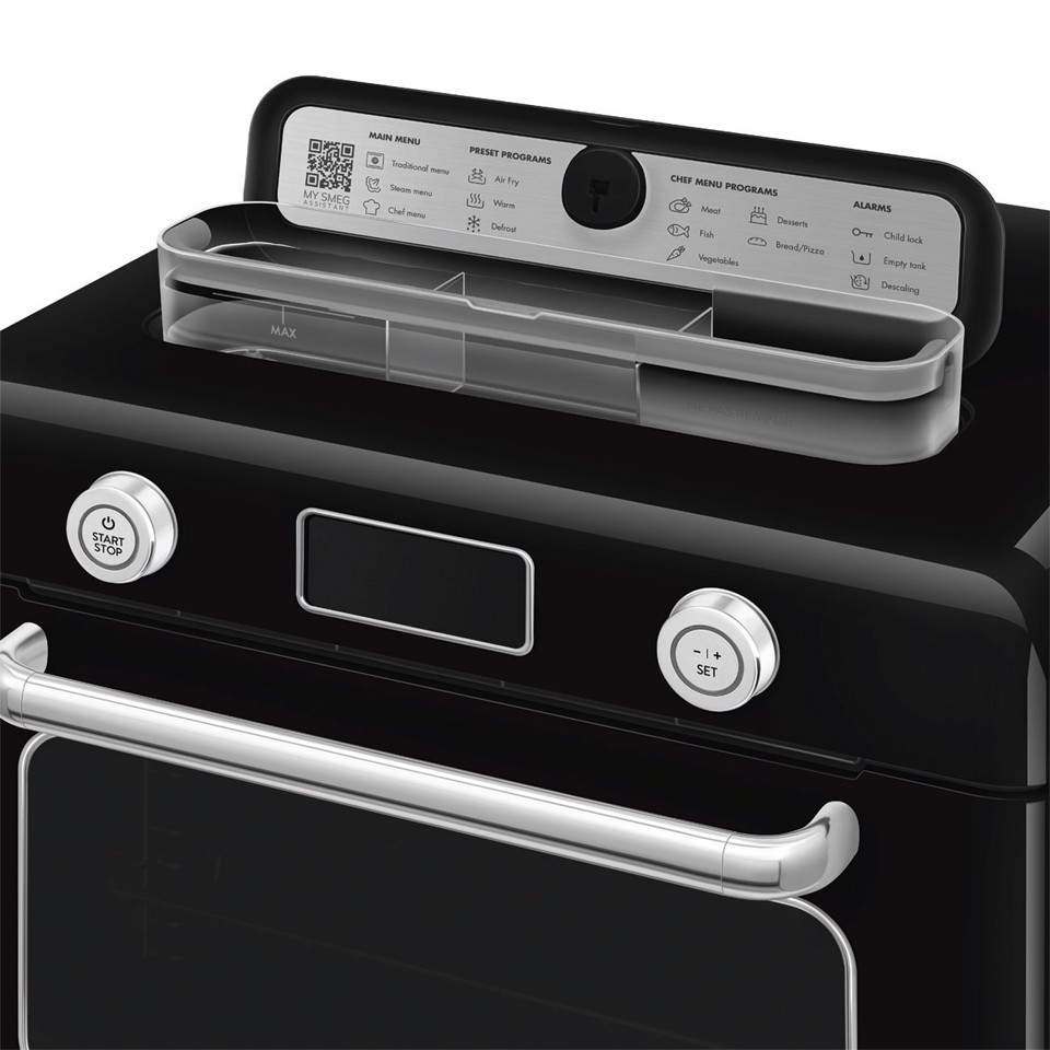 Smeg Forno combinato a vapore da appoggio 50's Style - Nero - COF01BLEU