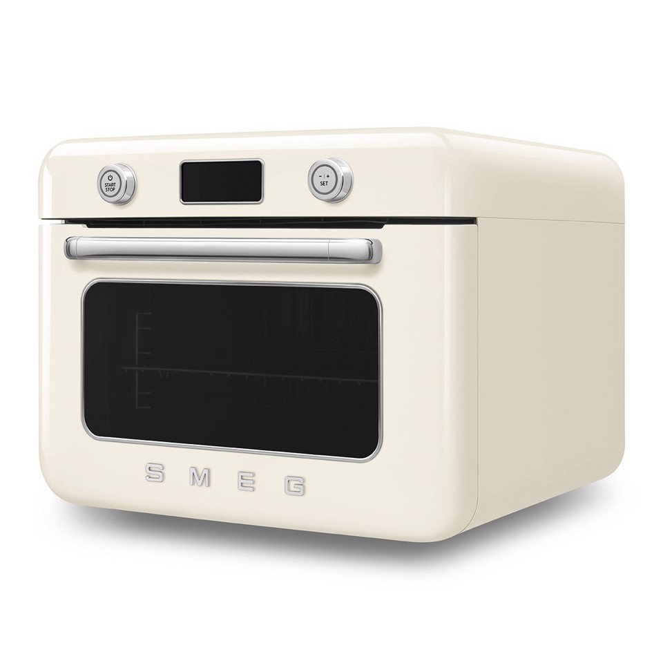 Smeg Forno combinato a vapore da appoggio 50's Style - Panna - COF01CREU