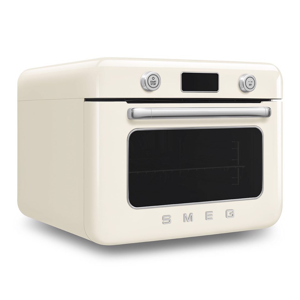Smeg Forno combinato a vapore da appoggio 50's Style - Panna - COF01CREU