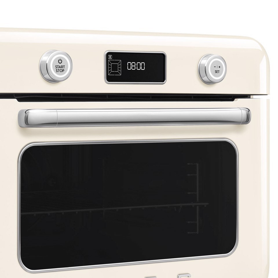 Smeg Forno combinato a vapore da appoggio 50's Style - Panna - COF01CREU
