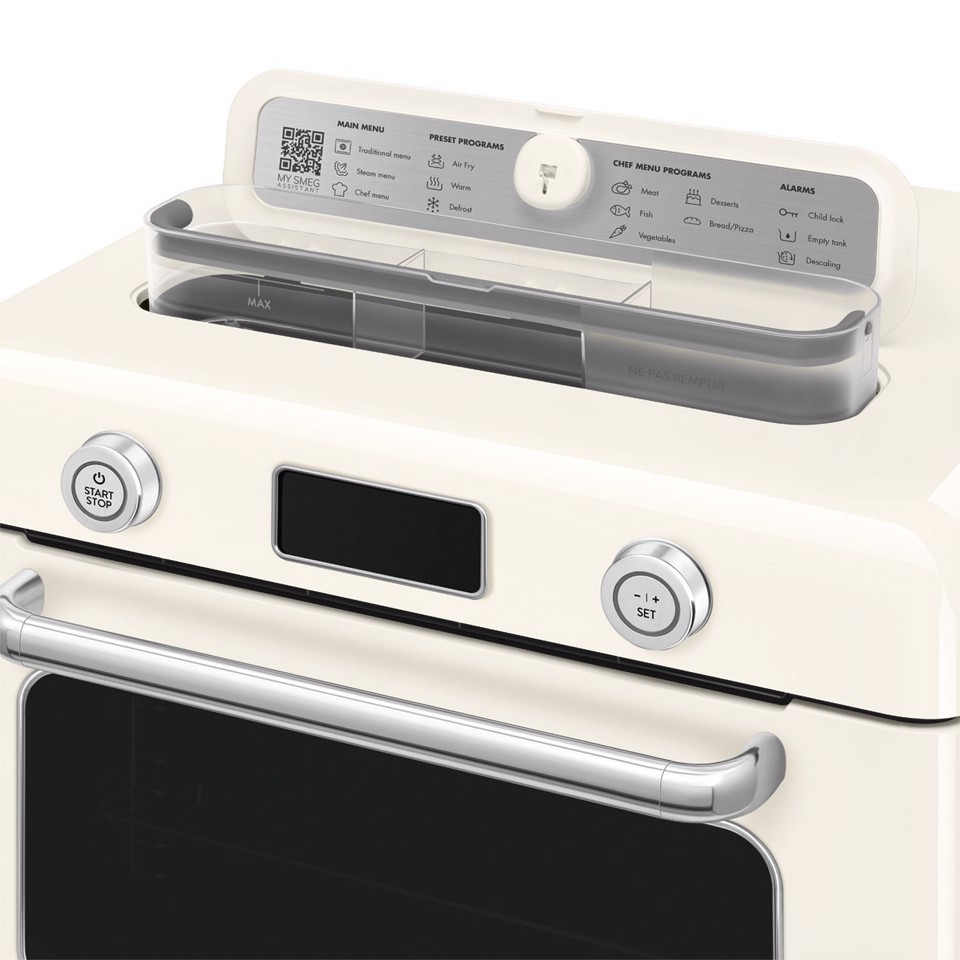 Smeg Forno combinato a vapore da appoggio 50's Style - Panna - COF01CREU