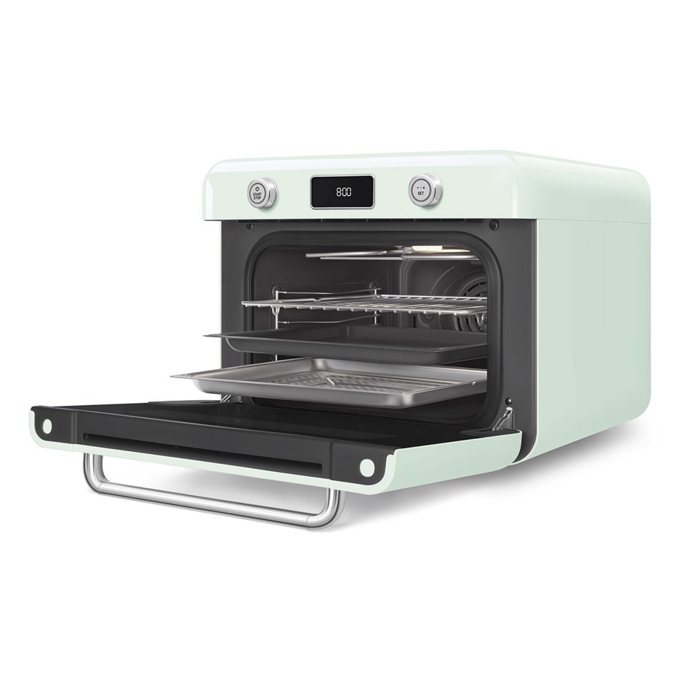 Smeg Forno combinato a vapore da appoggio 50's Style - Verde Pastello - COF01PGEU